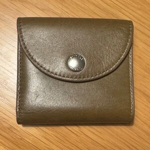 Shinola Birdie Olive Leather Wallet